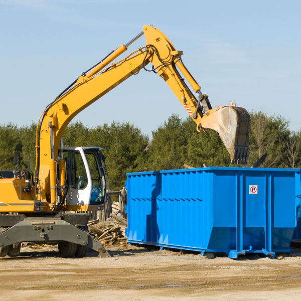 what size residential dumpster rentals are available in Mabel Minnesota